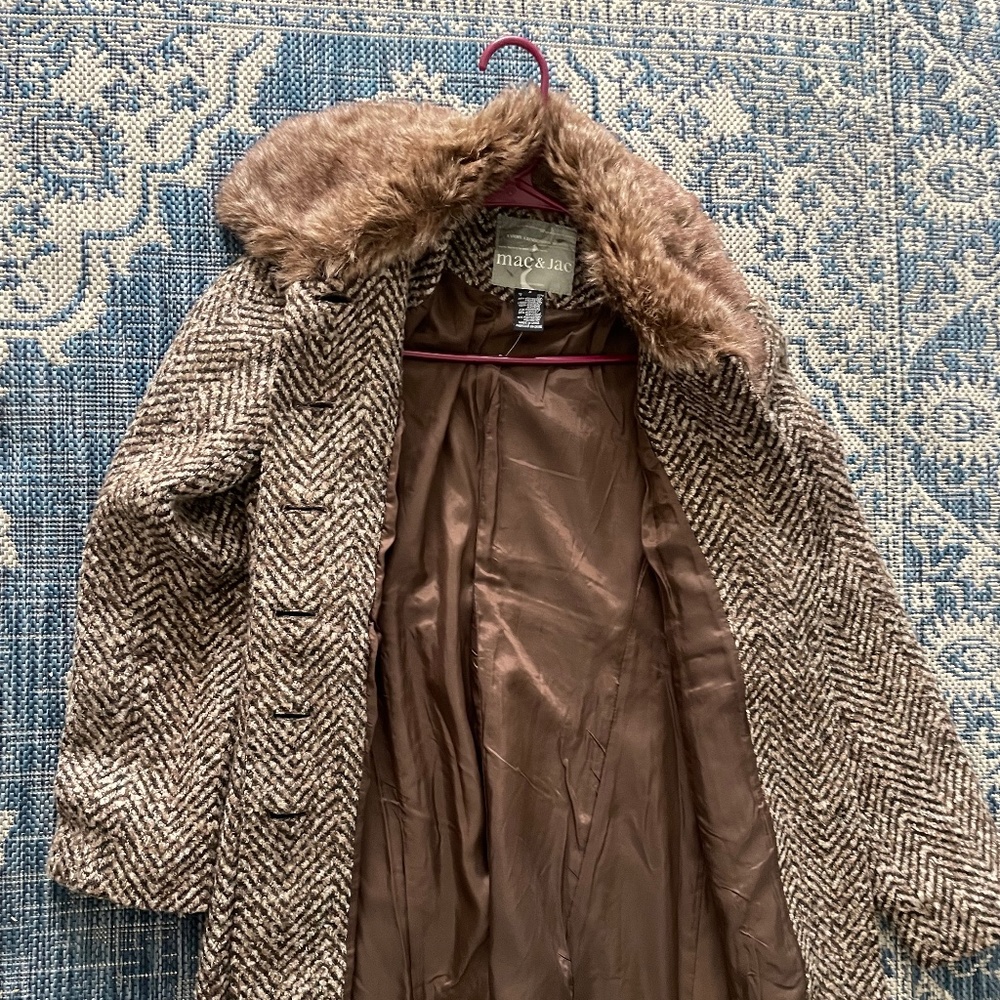 Long fur coat